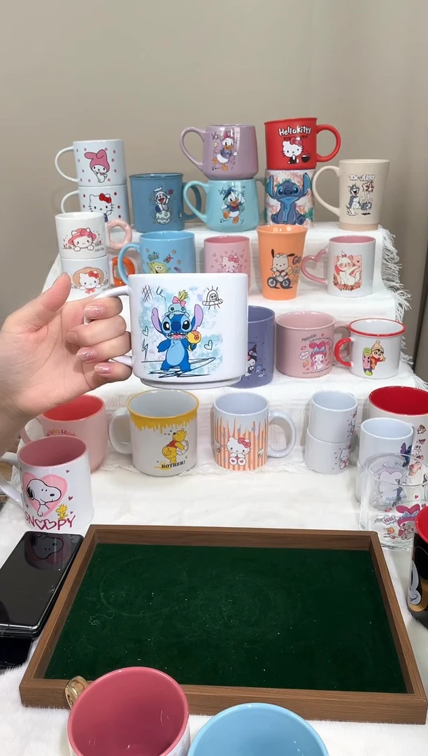 【闪购商品】陶瓷无盖款卡通陶瓷马克杯