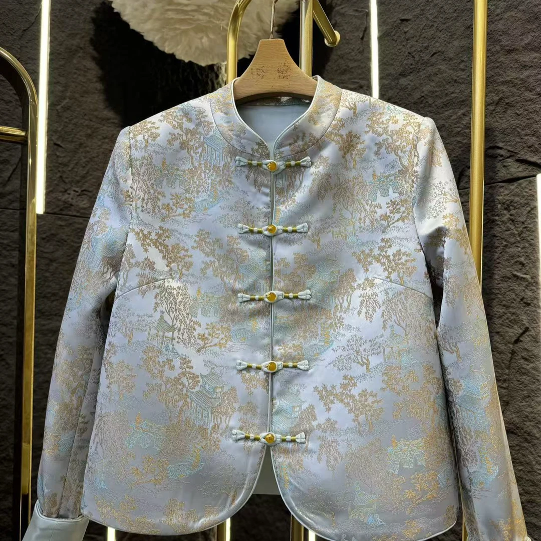 （2099）新中式轻奢提花外套