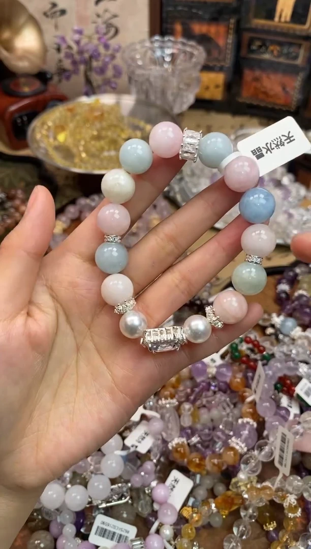 【闪购商品】绿柱石（摩根石）手链未镶嵌189