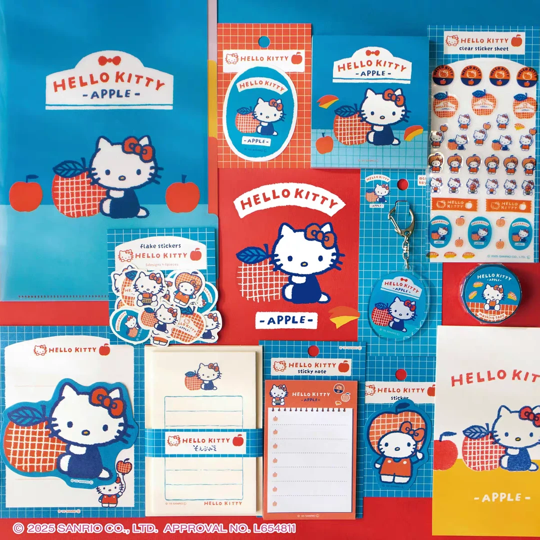 日本古川纸工三丽鸥水果市场系列限定Kitty方形便签贴纸包便利贴