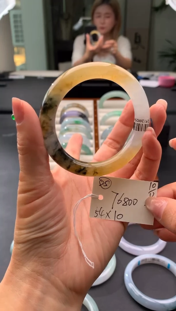 未镶嵌手镯翡翠翡翠手镯#25  圈口54