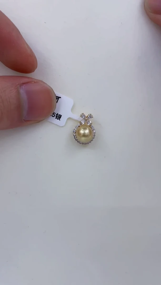 颈饰银S925镶嵌海水珍珠