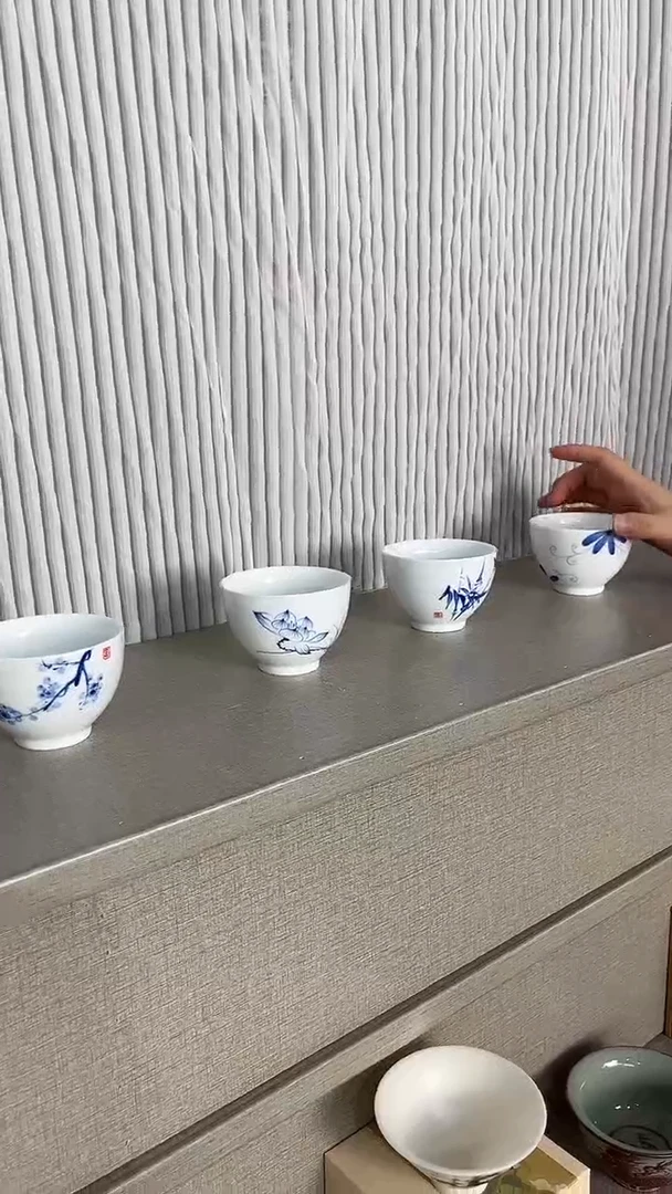 景德镇高温瓷鸡心一整套