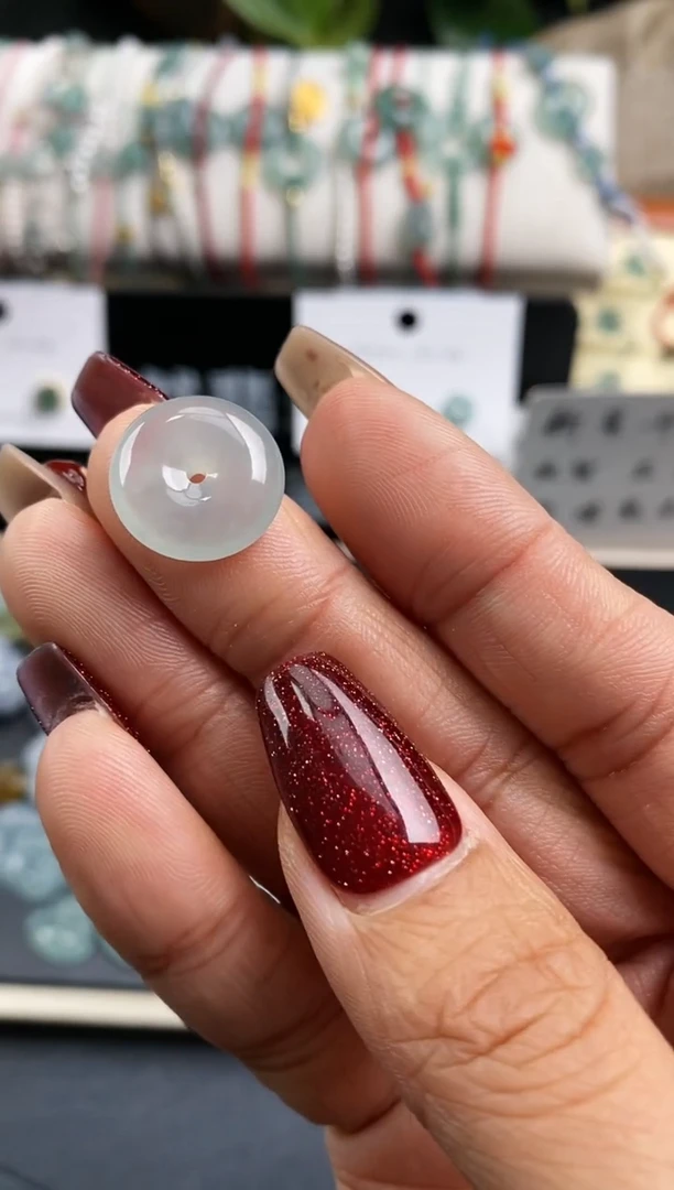 【闪购商品】翡翠裸石299平安扣~默认裸石发货