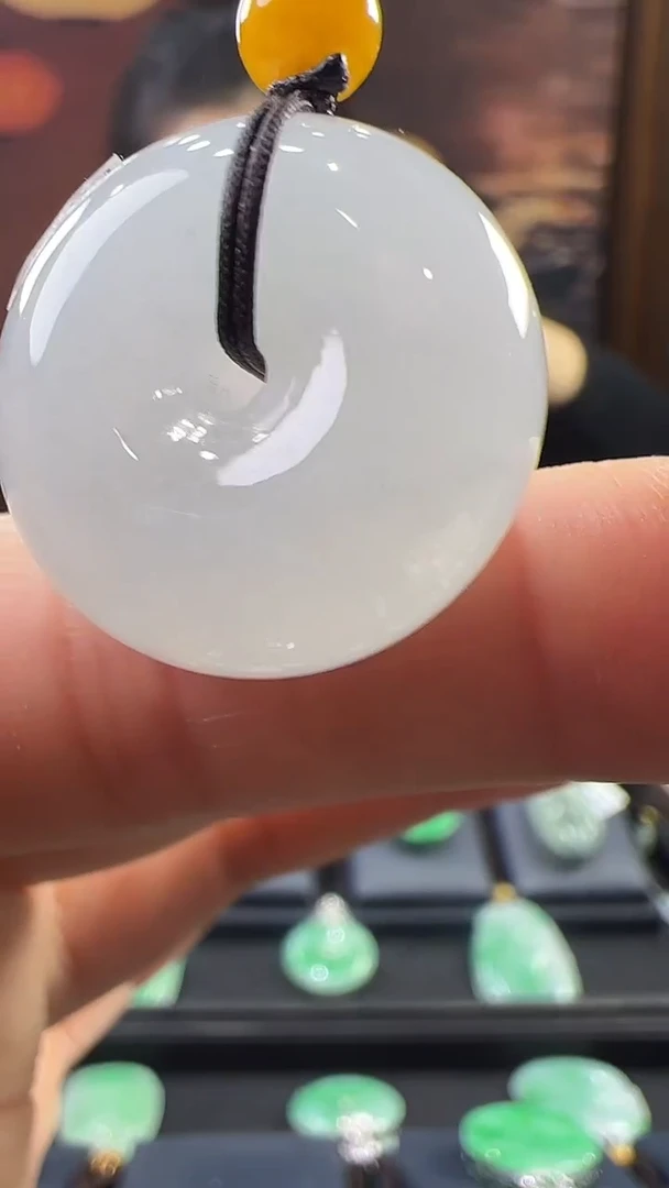 未镶嵌挂件翡翠甜甜圈