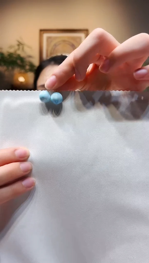 未镶嵌针钠钙石（海纹石）颈饰耳饰