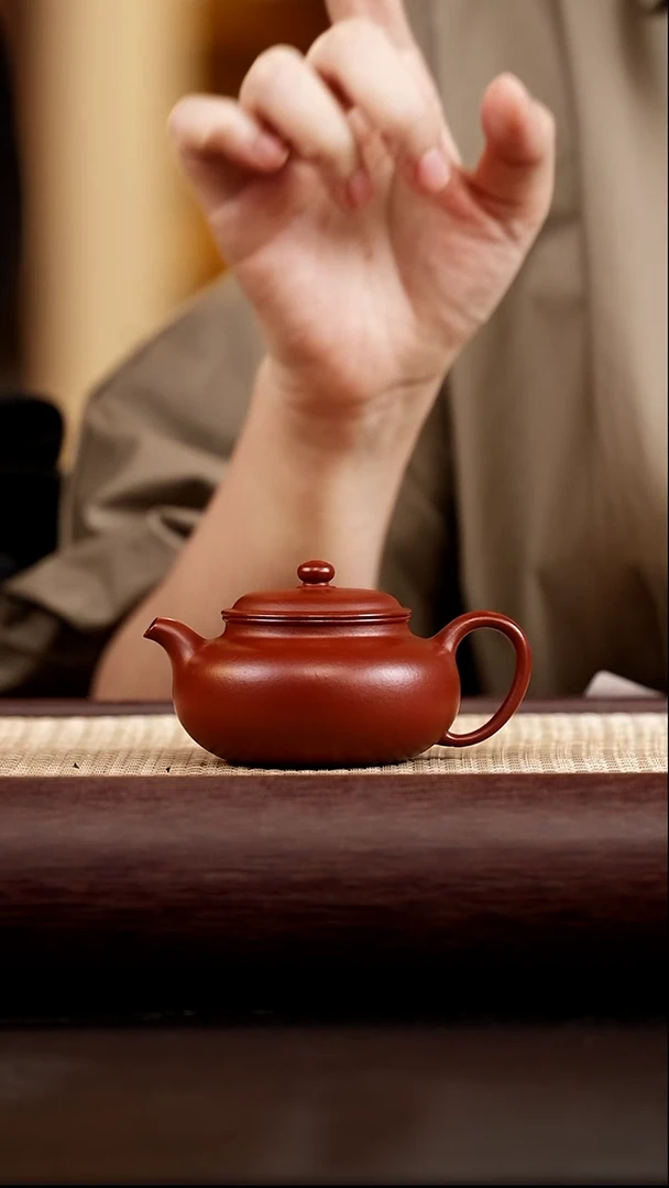 茶壶紫砂范家壶庄 大生大红袍  仿古