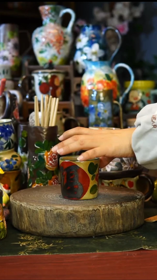 陶瓷76景德镇手工手绘釉下彩