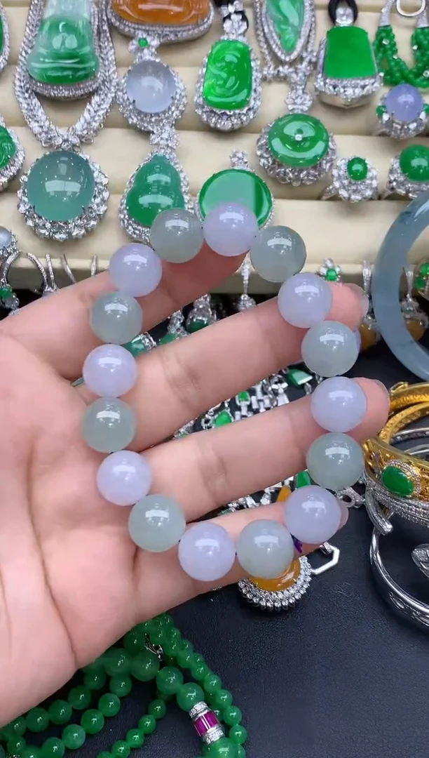 未镶嵌手链翡翠411-春日珠宝