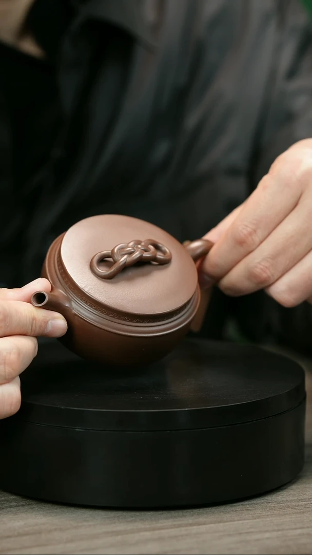 茶壶紫砂张*丽H2384赵信军底槽青绳节汉瓦