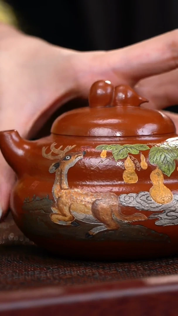 茶壶紫砂36送盖杯一个+主人杯套组+茶经书