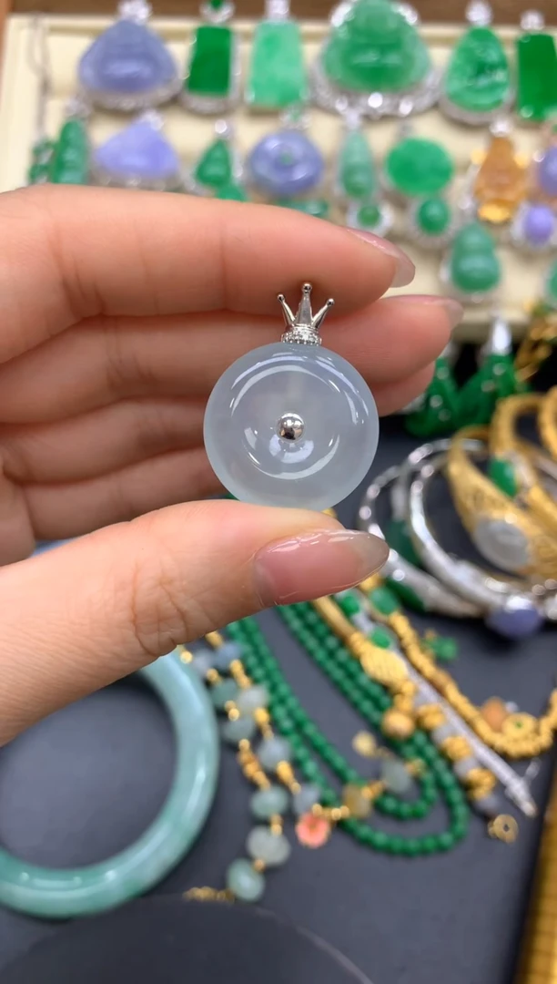 【闪购商品】翡翠颈饰18K金镶嵌164-中国好珍宝