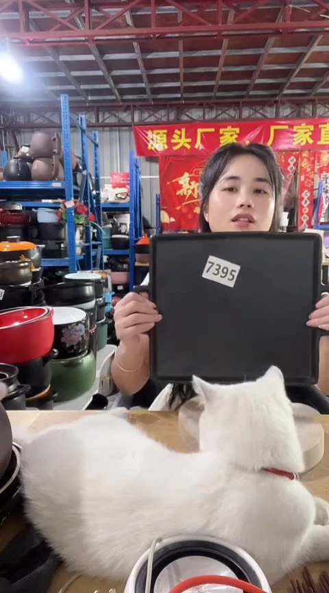 7395瑕疵黑色长方烤盘