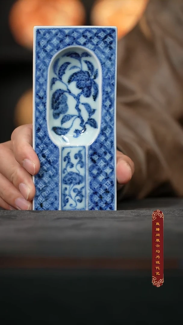 厚山柴烧青花雪茄缸