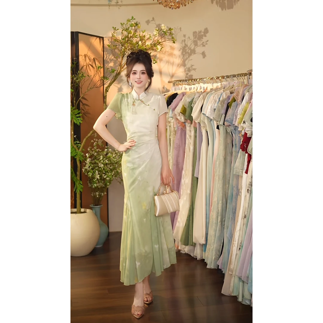 瑞瑞定制-1169（锁清秋）连衣裙N838