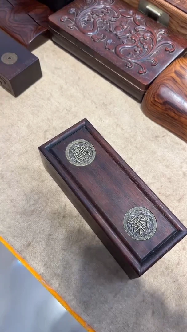 【闪购商品】贡木招财进宝镶嵌线香盒