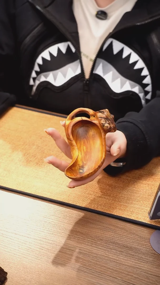 38号云小屋金丝杜仲茶则1套