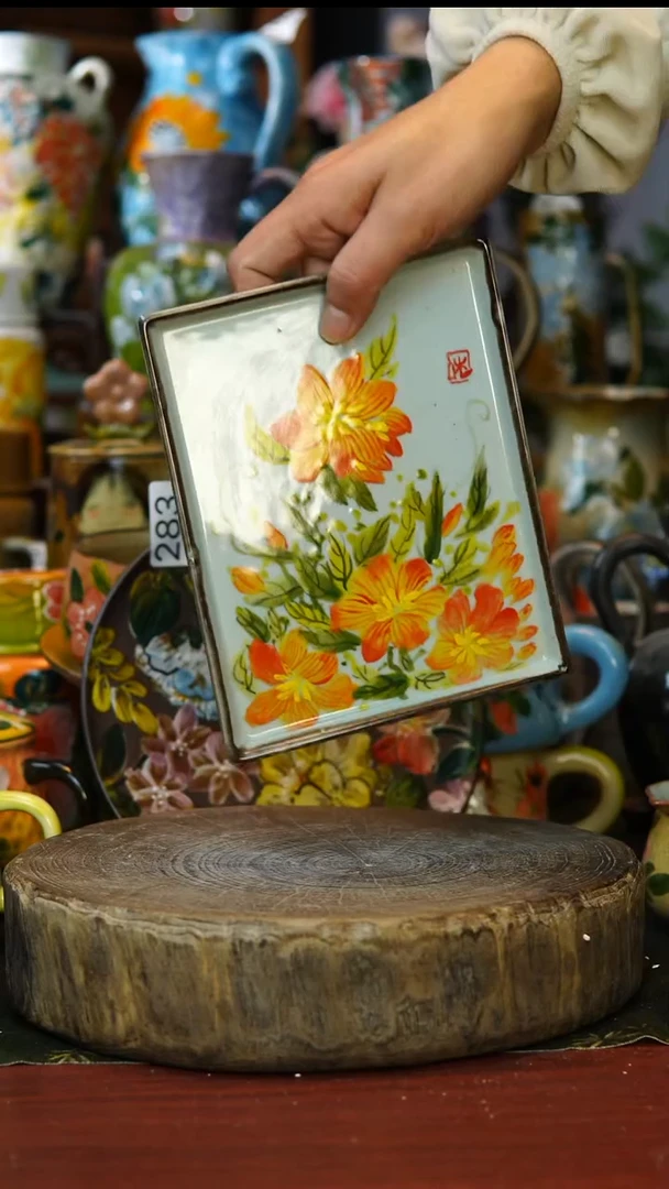 陶瓷321景德镇手工手绘釉下彩