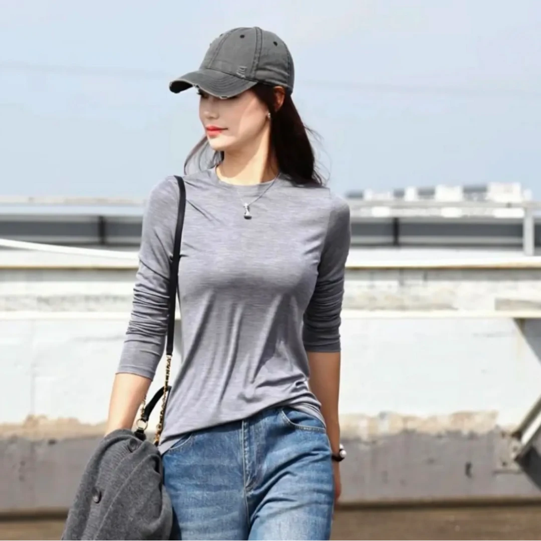 AMASS/阿玛施澳白长袖实穿主义打底修身针织衫5300886