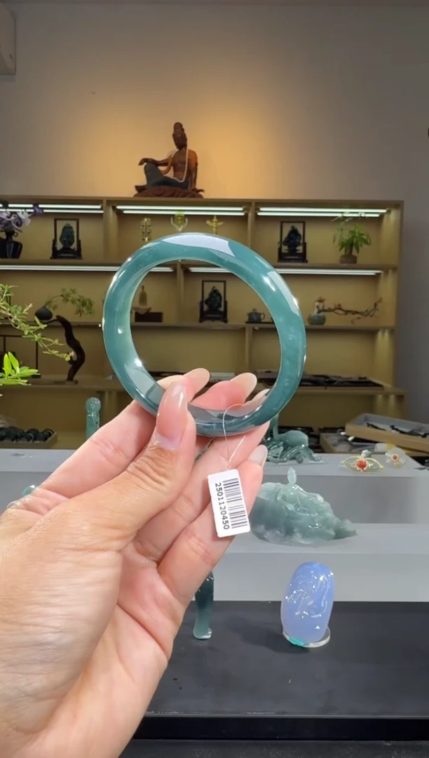 未镶嵌手镯翡翠54圈