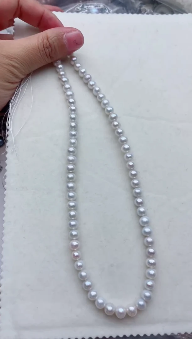 未镶嵌裸珠无扣头淡水珍珠多样性发其一，非无暇