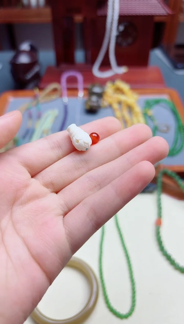 玛瑙/玉髓配饰未镶嵌玛瑙三通配饰*1 XD