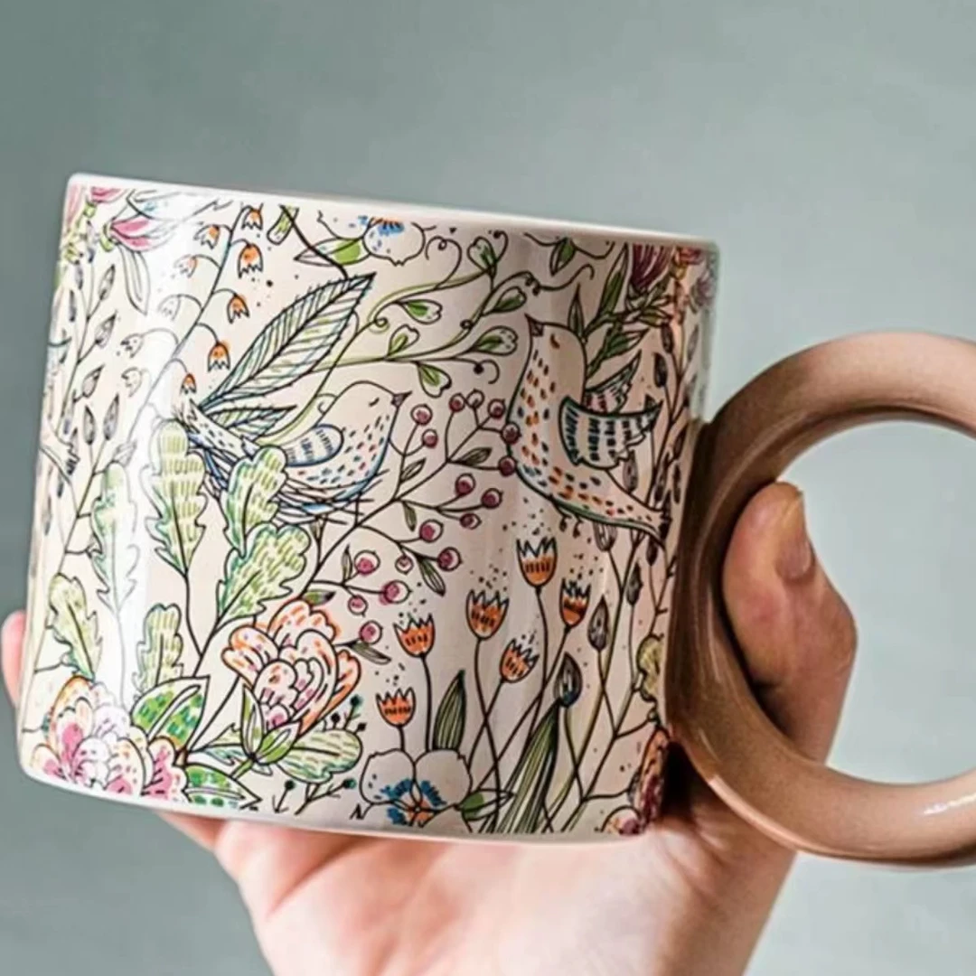 F949 苍兰棕大耳杯