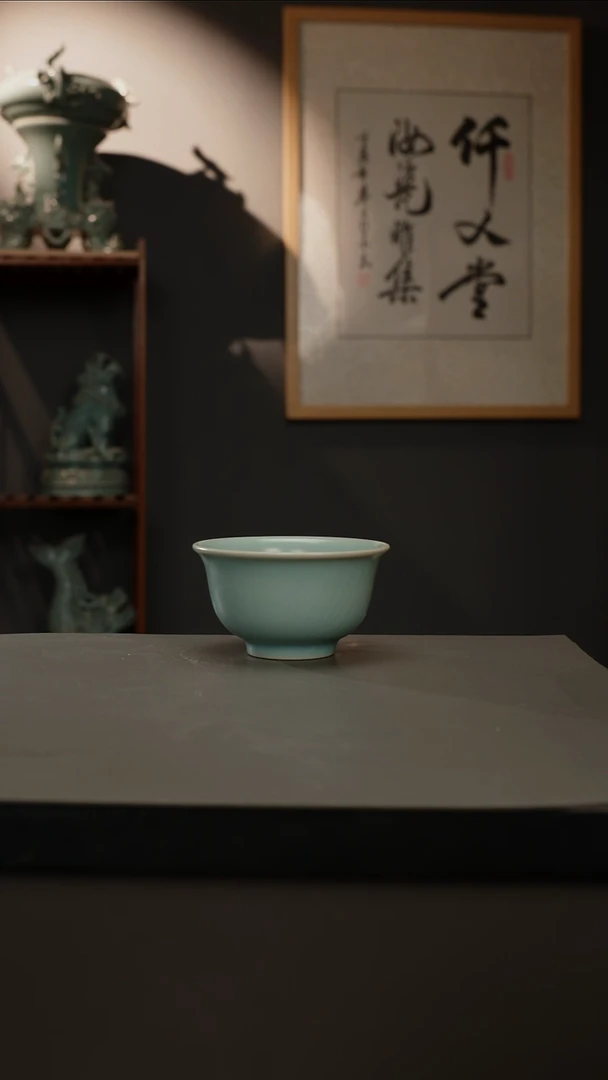 【闪购商品】杯仿古釉原矿压手杯
