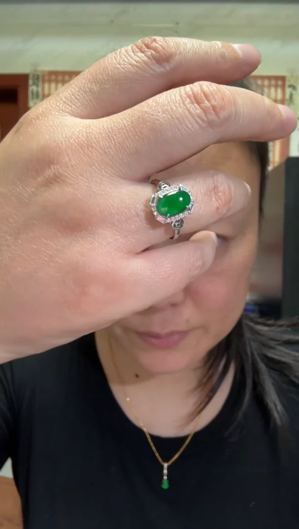 颈饰银S925镶嵌翡翠00001607