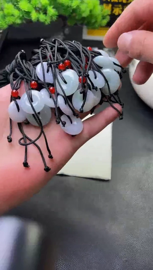 翡翠挂件未镶嵌平安扣FL03多样性发其一CP配绳