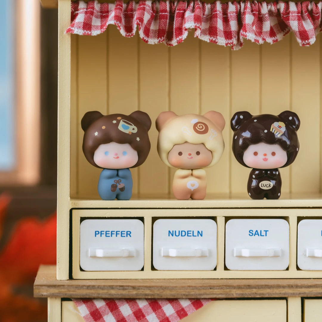 【栗子拆盒】小熊咕咪初代萌粒暮染秋声系列萌粒盲袋潮玩盲盒