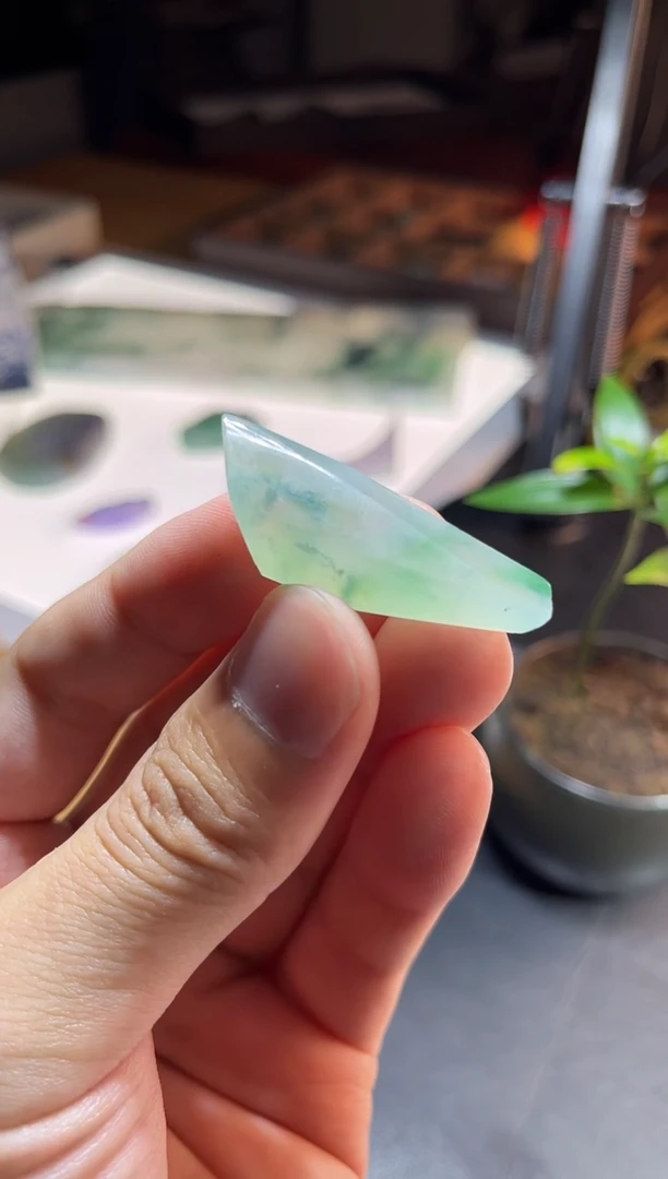 定制翡翠未镶嵌材料43.2-15.4-9.6