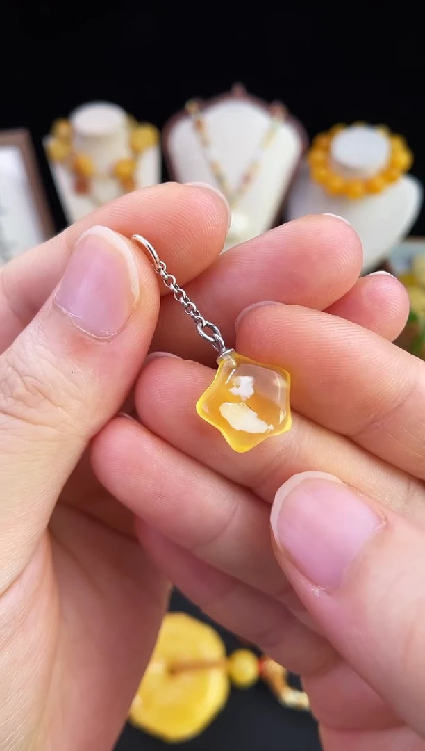 琥珀未镶嵌珠宝奇石柒月