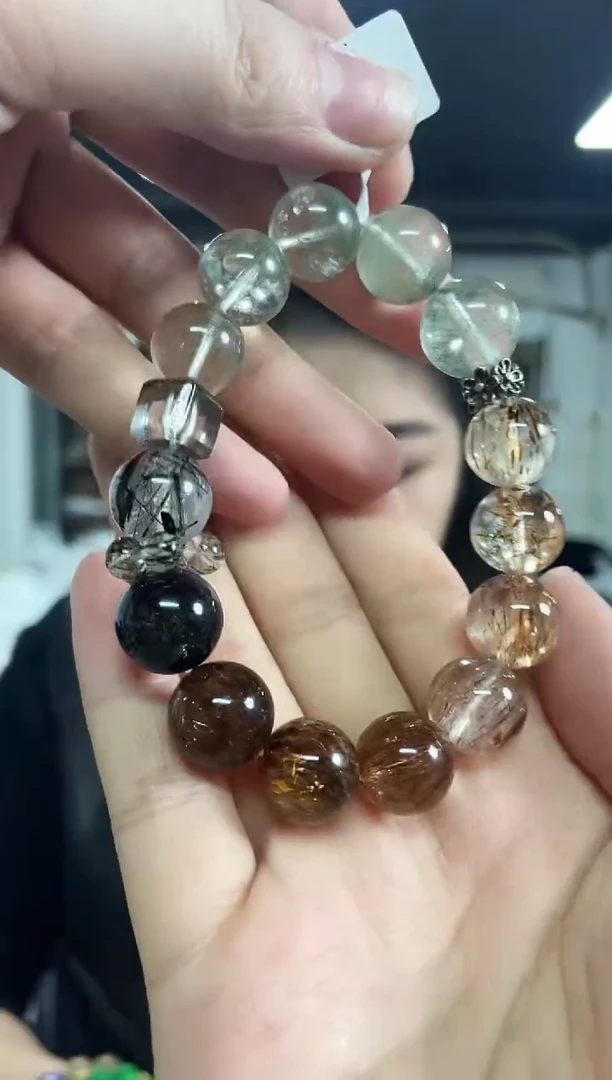 【闪购商品】水晶手串未镶嵌多样性发其一颜色微差