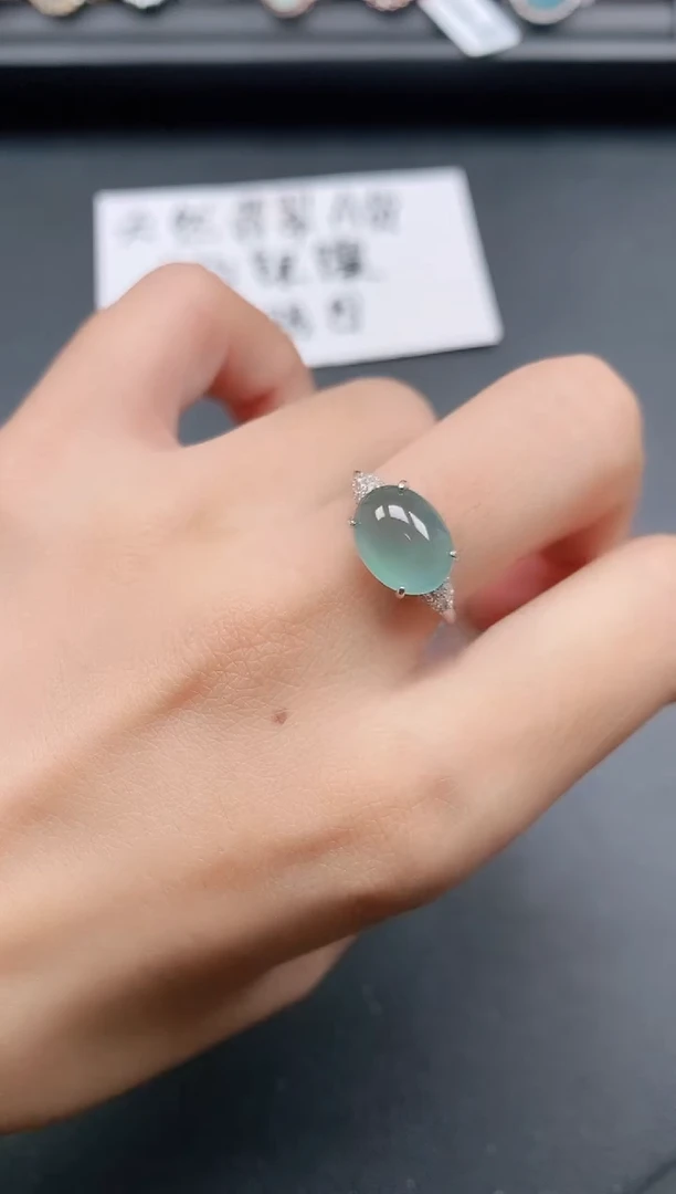 银S925镶嵌戒指翡翠1111