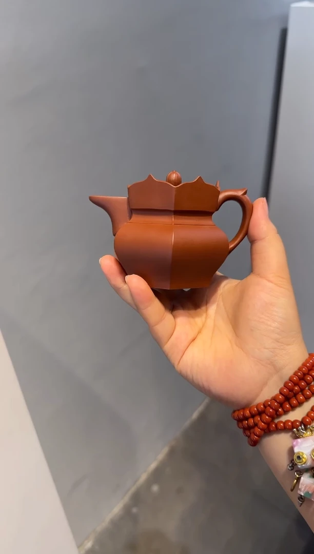 茶壶紫砂朱泥小僧帽 135cc