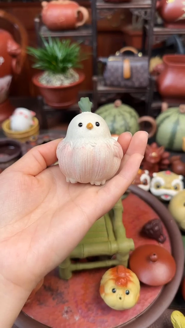 紫砂茶宠紫砂 算鸟