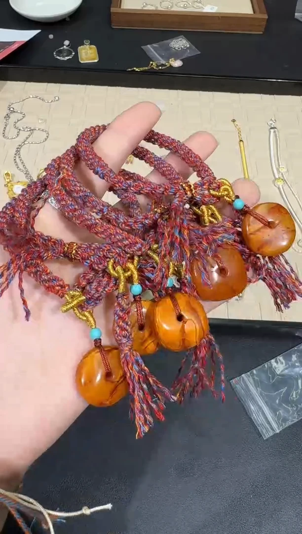 【闪购商品】蜜蜡手绳未镶嵌X0209-1195-54多样性一件