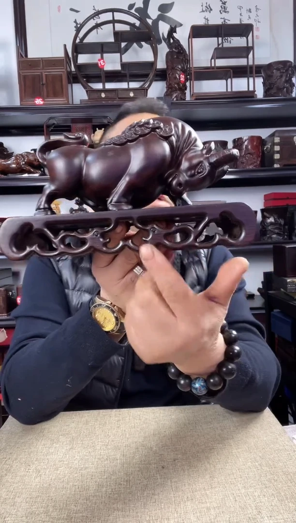 木老李红木工艺品1221+牛