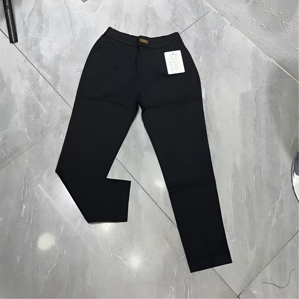 《丽丽家》春季新款小脚紧身弹力显瘦修身铅笔黑色长裤休闲裤