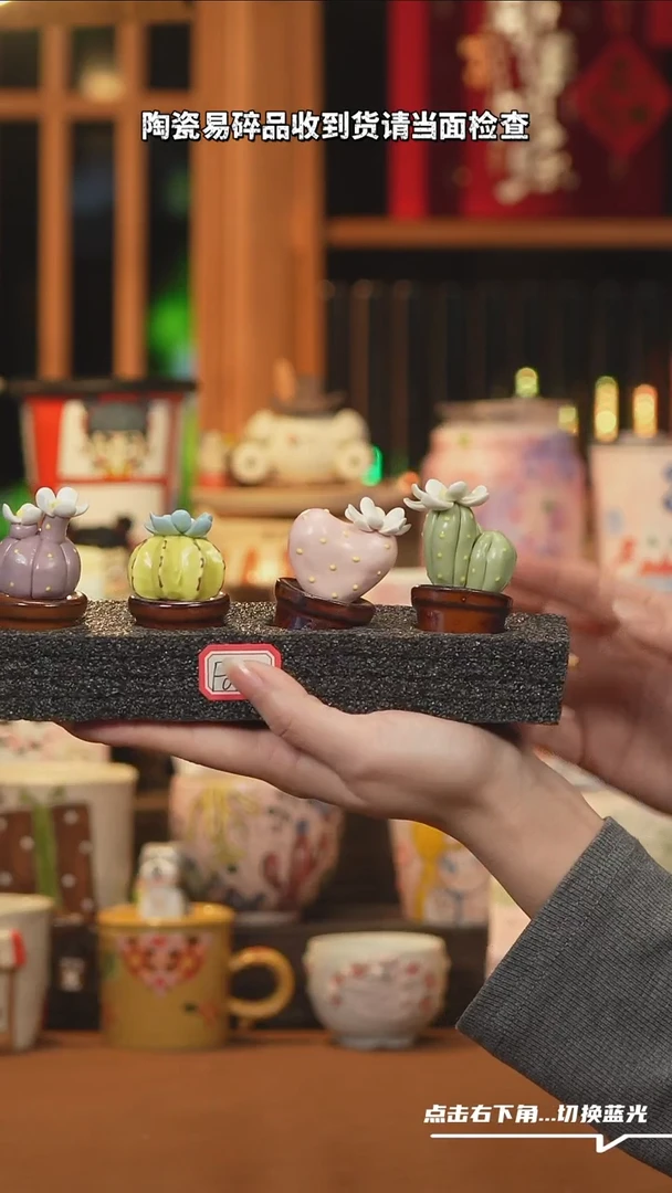 【闪购商品】摆件F033仙人掌摆件随机发一个