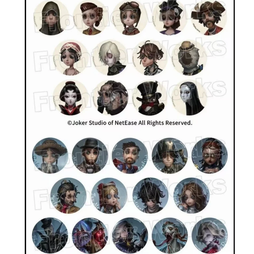 【第五人格】日谷原画蓝白底徽章系列