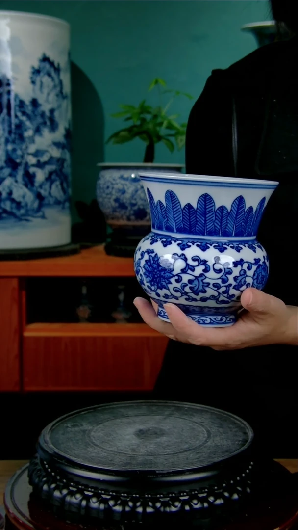 摆件陶景德镇手绘陶瓷888