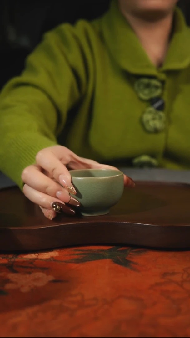 杯子瓷我*我汝州原产地原矿仿古老釉q