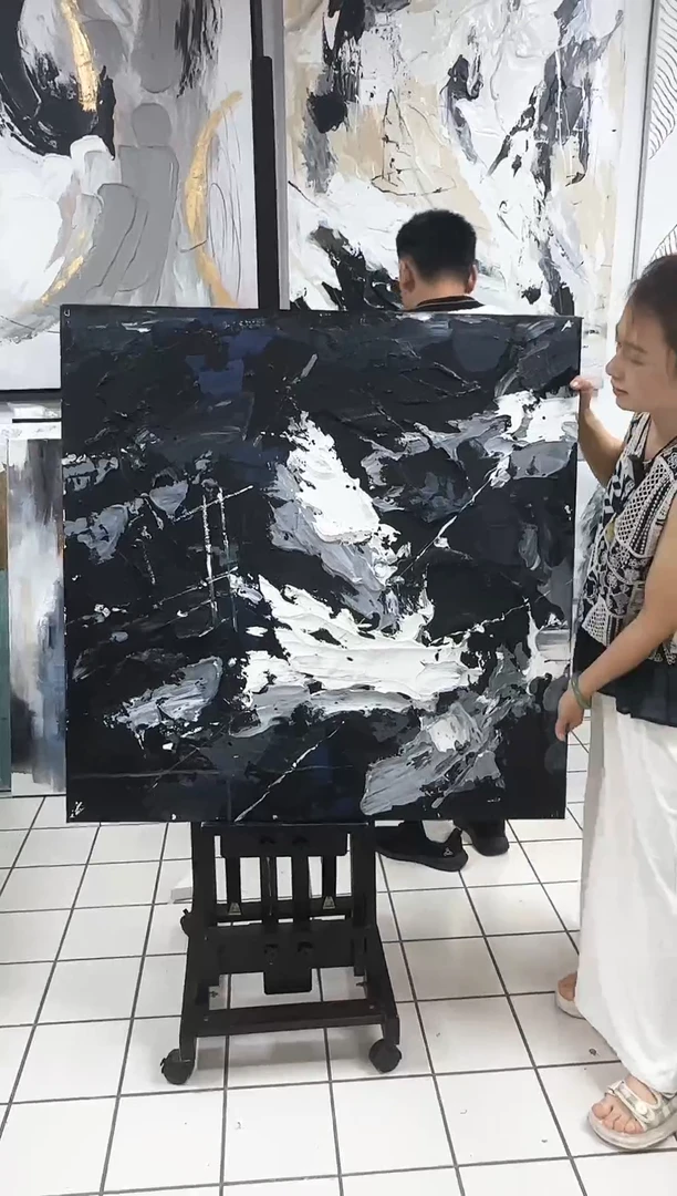 168现代艺术油画装饰画100cm*100cm