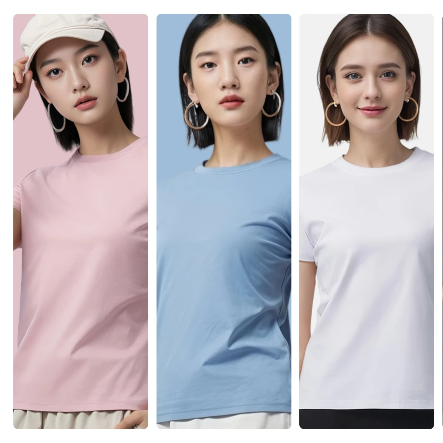 胶原蛋白T恤女夏季2025新款显瘦短袖休闲内搭打底新款上衣莫代尔