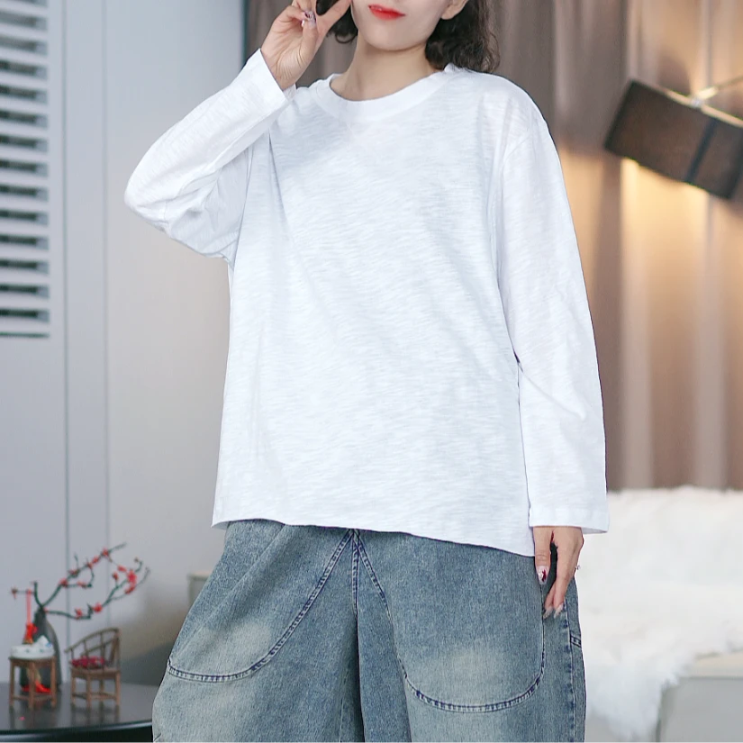 春款竹节棉长袖打底S0010