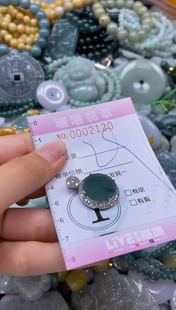 翡翠未镶嵌颈饰闪购0002120