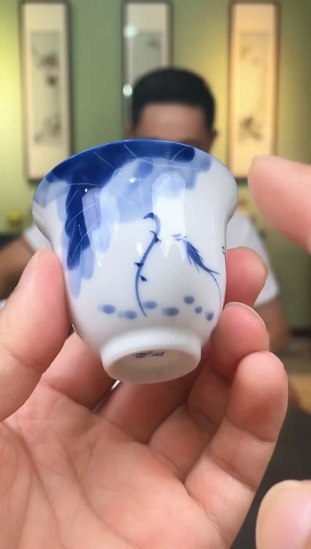 杯子【8只】景德镇陶瓷手工手绘杯