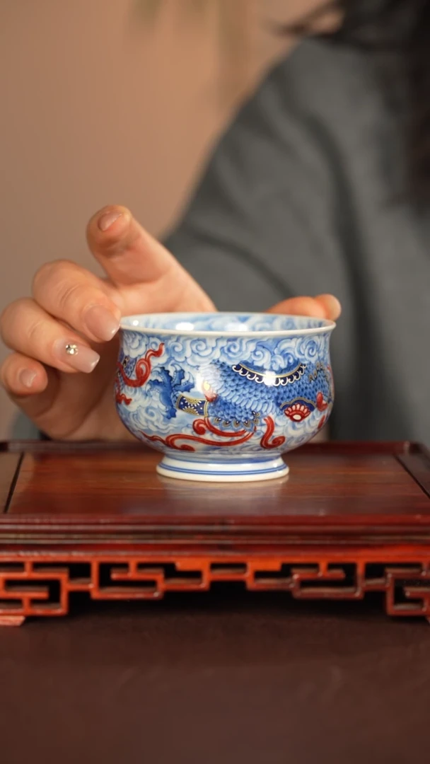 【闪购商品】杯子永明尚玩景德镇手工手绘陶瓷+